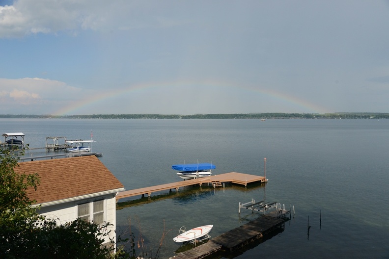 Full Rainbow over Seneca Lake